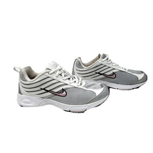 Nike Women Shoe Air Impel II Size 8.5 White Silver Walking Sneaker nike 312932-0